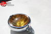 Amber 5" Custom Mounted Fog Light Lamp w Crest Vintage Style Car Truck Hot Rod