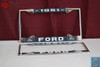 1951 Ford Car Pick Up Truck Front Rear License Plate Holder Chrome Frames New