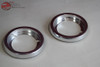 1958 1959 Chevy Fleetside Pickup Truck Rear Tail Light Lamp Aluminum Bezels New