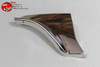 1958 Chevy Impala Rear Fender Skirt Trim Stainless Steel Scuff Pads Pair New