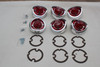 1962 Chevy Impala Complete Tail Light Lamp Backup Lens Trim Ornament Set Guide