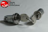 1965 Fullsize Chevy Glove Box Trunk Lock Cylinder Kit Later Round Head Keys New