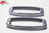 41-48 Chevy Passenger Car Rear Tail Light Lamp Stainless Steel Trim Rim Bezels