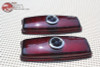 41-48 Chevy Passenger Car Rear Blue Dot Tail Light Lamp Lens Lenses Set Of 2 New