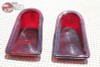 49 50 Chevy Passenger Car Rear Tail Light Lamp Lens Lenses Pair Set Of 2 New