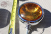 5" Small Chrome Amber Glass Fog Light Lamp 12 Volt Custom Car Pickup Truck