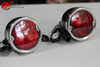 55-59 Chevy Gmc Stepside Pickup Truck Rear Tail Lamps Lights Black Housing Pair