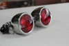 55-59 Chevy Stepside Pickup Truck Rear Tail Lamp Lights Stainless Steel Pair New