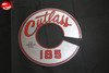 62 63 Oldsmobile Cutlass/F185 Air Cleaner Lid Decal 7" Silver