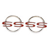64 Impala Fullsize Chevy "Ss" Super Sport Rear Quarter Body Panel Emblems Badges