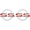 64 Impala Fullsize Chevy "Ss" Super Sport Rear Quarter Body Panel Emblems Badges