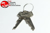 64-67 Mustang Pony Keys Lock Kit Set Ignition & Door Locks Stainless Steel Face