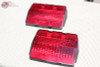 64-66 Mustang Rear Tail Light Lamp Lenses Lens Set One Pair Red New