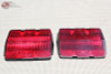 64-66 Mustang Rear Tail Light Lamp Lenses Lens Set One Pair Red New