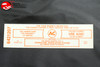 65 Pontiac Ca. 421 3X2 Air Cleaner Service Instructions Decal Red 6421207 A59C