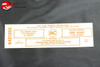 65 Pontiac 389 3X2 Ca. Air Cleaner Service Instructions Decal 6421205 Red A59C