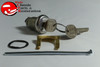66-67 Gto Chevy Gm A Body Trunk Rear Deck Lid Lock Cylinder Shaft Gasket Key Kit