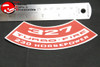 67-68 Camaro Chevy Ii Nova 327 230 Hp Air Cleaner Decal