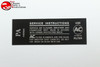 68 Pontiac 250 Cid Air Cleaner Service Instructions Decal Pa 6483955