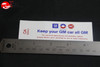 68 Oldsmobile 350/400-2V Keep Your Gm All Gm Air Cleaner Decal