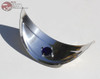 7" Stainless Headlight Blue Dot Headlight Visor Bulb Trim Cover Chopper Bobber