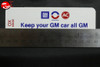 70 Oldsmobile Toronado Keep Your Gm Car All Gm Air Cleaner Decal