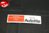 71 Mustang 351C W/O Ram Air Autolite Air Cleaner Service Instructions Decal