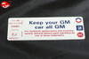 75 Pontiac Keep Your Gm All Gm Air Cleaner Decal Ej 8994027 Filter A348C