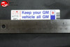 81 Firebird/Trans Am Turbo 4.9 Keep Your Gm All Gm Air Cleaner Decal Pd 2500178