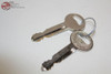 81-93 Mustang Ford Truck Door Lock Cylinder Key Set Chrome Cap Flat Pawl New