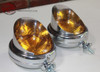 Amber 5" 12 Volt Mounted Visor Fog Light Lamps Custom Truck Hot Rat Street Rod