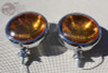 Amber 5" 12 Volt Custom Mounted Fog Lights Lamps Vintage Style Car Truck Hot Rod