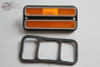Amber Front Side Marker Lamp Chevy Gmc Suburban Blazer Truck Van W Chrome Trim