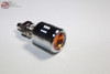 Amber Diamond License Plate Frame Tag Fastener Bolts Custom Chopper Bobber Pair
