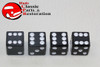 Black Dice Tire Air Valve Stem Caps Covers Hot Rat Street Rod Custom Truck Set