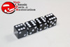 Black Dice Tire Air Valve Stem Caps Covers Hot Rat Street Rod Custom Truck Set