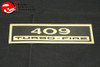 Camaro Nova Impala Chevelle 409 Turbo Fire Valve Cover Decal