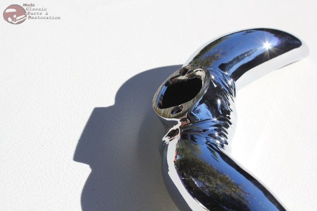 Chrome Bull Horn Novelty Hood Ornament Custom Truck Chevy Hot Rat