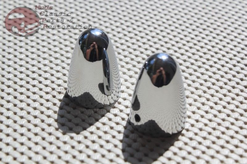 Chrome Bullet Style Wiper Shaft Covers For 5/8 Shafts