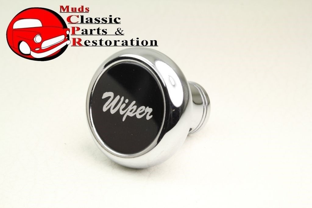 Custom Big Rig Truck Deluxe Chrome Windshield Wiper Dash Mount Knob ...