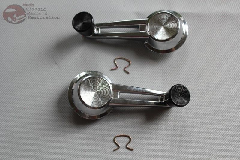 1963-1978 Chevrolet Camaro|Chevelle|Nova|El Camino|Chevy II Vent Pull Knobs Black Kit 2 Pcs