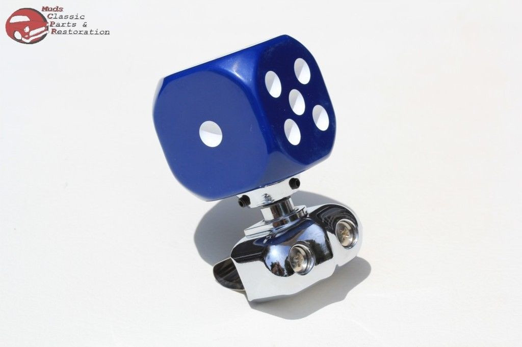 Steering Wheel Clamp On Blue Dice Suicide Brody Spinner Knob Hot Rat