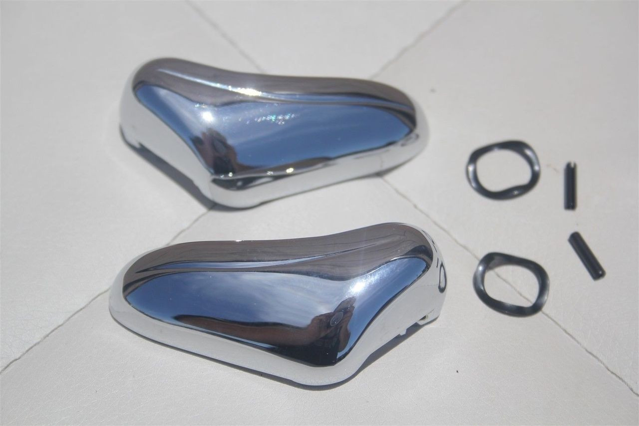 6872 Chevy Gmc Pickup Truck Chrome Vent Window Wind Wing Handles Pair