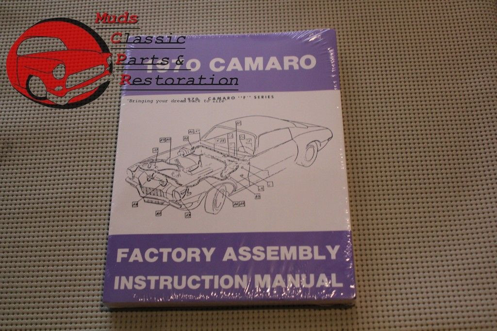 1970 70 Chevrolet Chevy Camaro Factory Assembly Manual