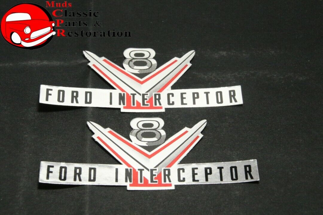 Ford Interceptor Valve Cover Decals Pair Free Shipping!!!! Muds