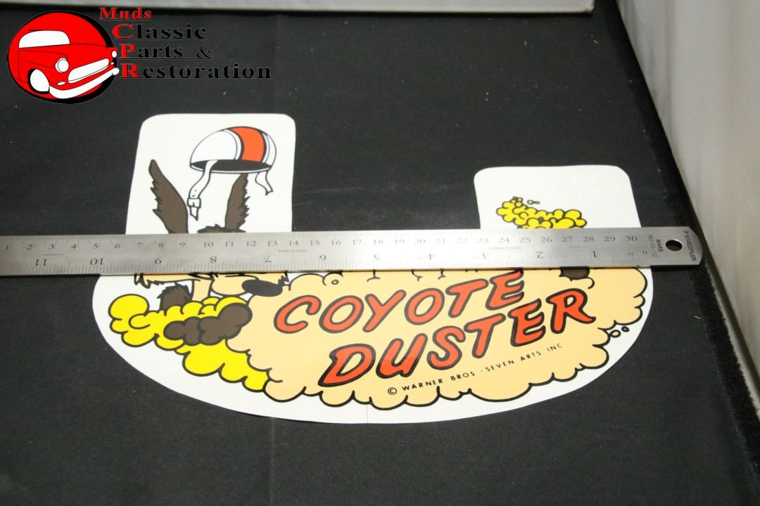 Mopar Air Cleaner Decal Wile E. Coyote For 70 Coyote Duster Hemi 6