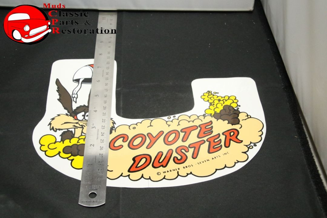 Mopar Air Cleaner Decal Wile E. Coyote For 70 Coyote Duster Hemi 6