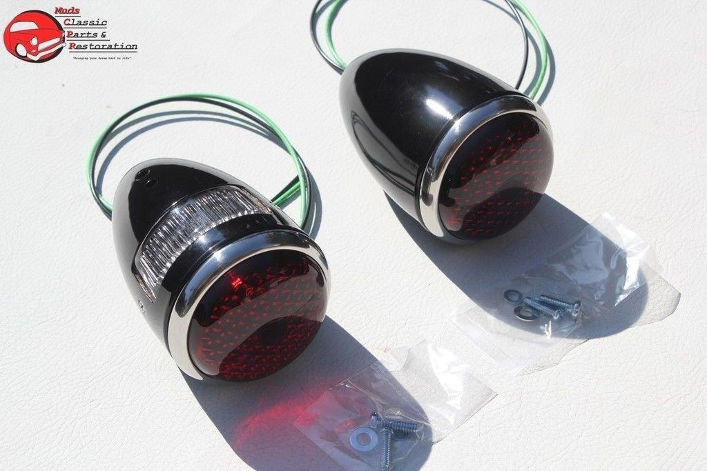 1937 Ford Passenger Car Rear Tail Light Lamp Housing Assemblies Right