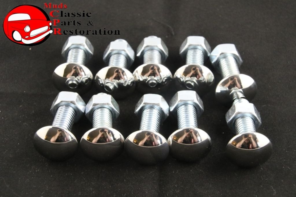 OER Chrome Front Or Rear Bumper Bolt Set For 1950-54 Bel Air & 1947-72 Chevy/GMC Trucks – Kit K219