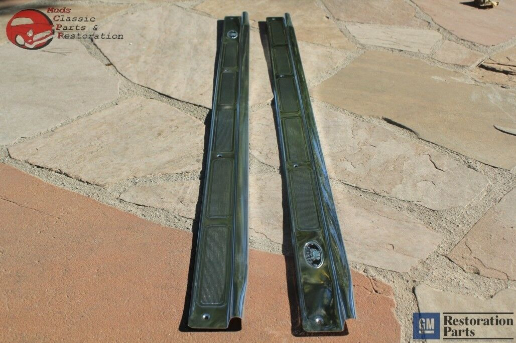 1970-1981 Camaro Firebird Door Sill Scuff Plates Pair Right & Left Side